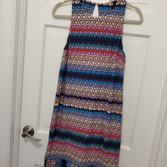 Trina Turk Macee Stained Glass Print Sleeveless Shift Dress Size 4, Colorful - Picture 12 of 14
